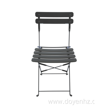 Outdoor Metal Folding Stretched Slat Chair(4Seat & 2Back)